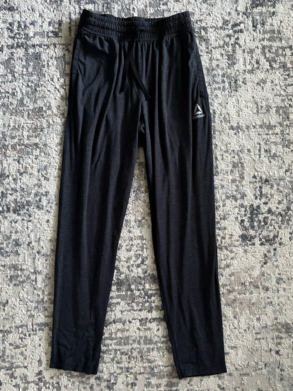 Reebok Black Men's Athletic Joggers with Logo
